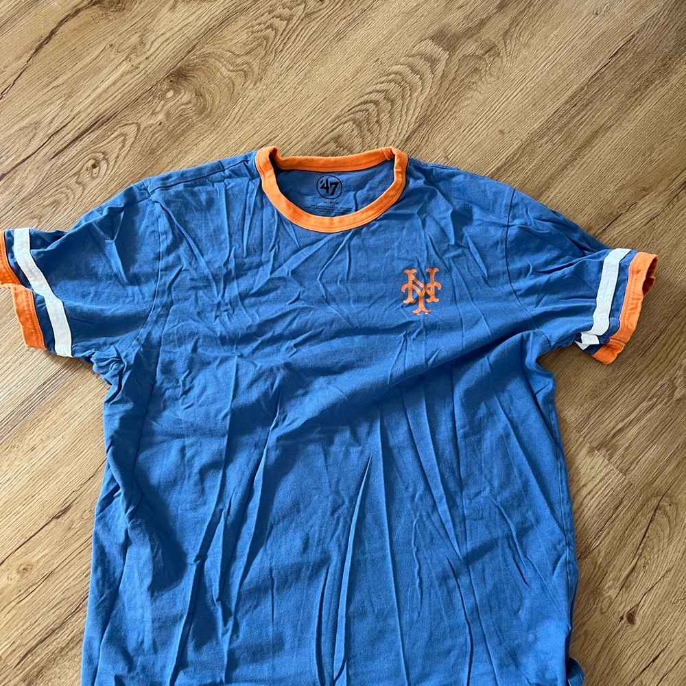 ‘47 Brand Blue and Orange Men's Shirt
